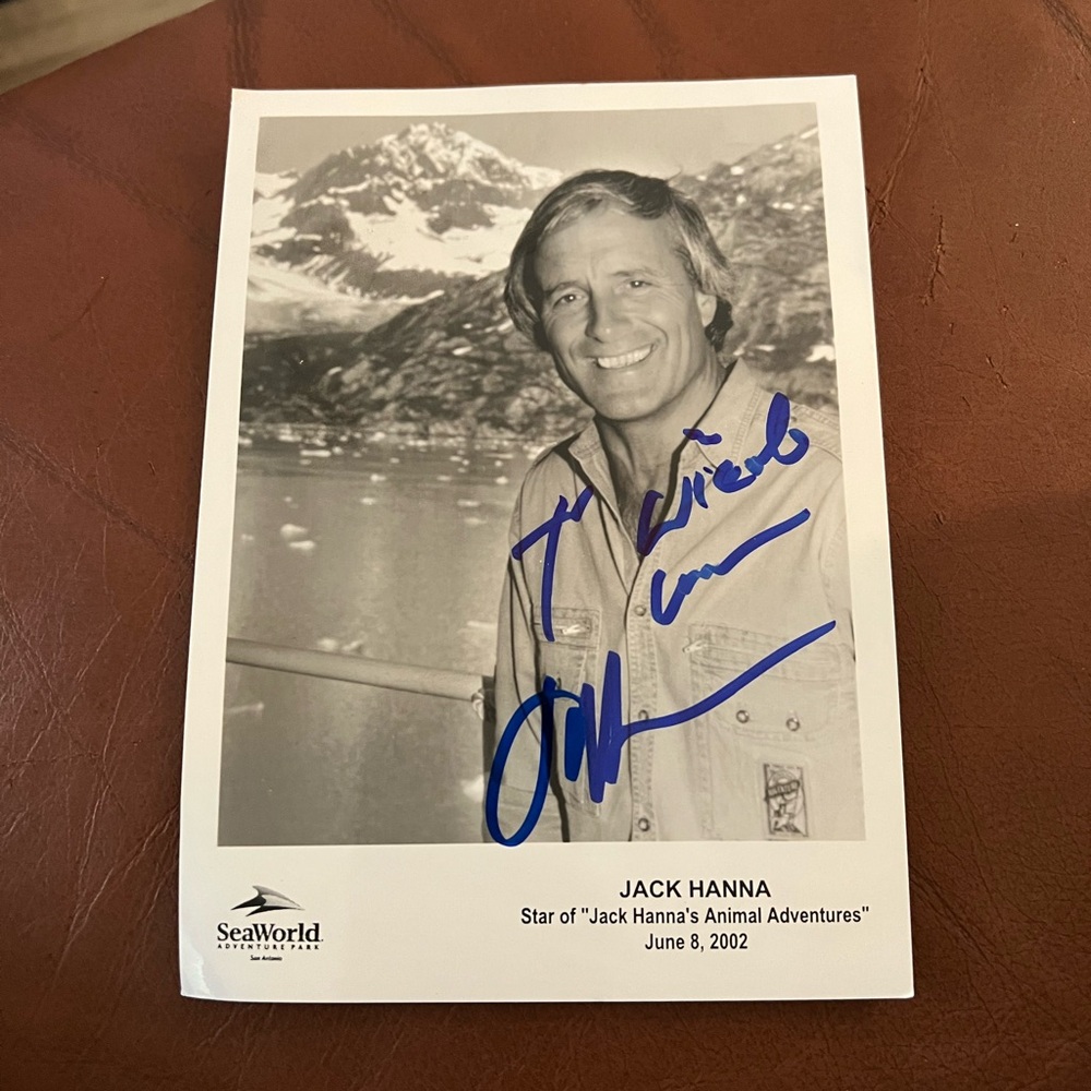 Autographed Jack Hanna Photo